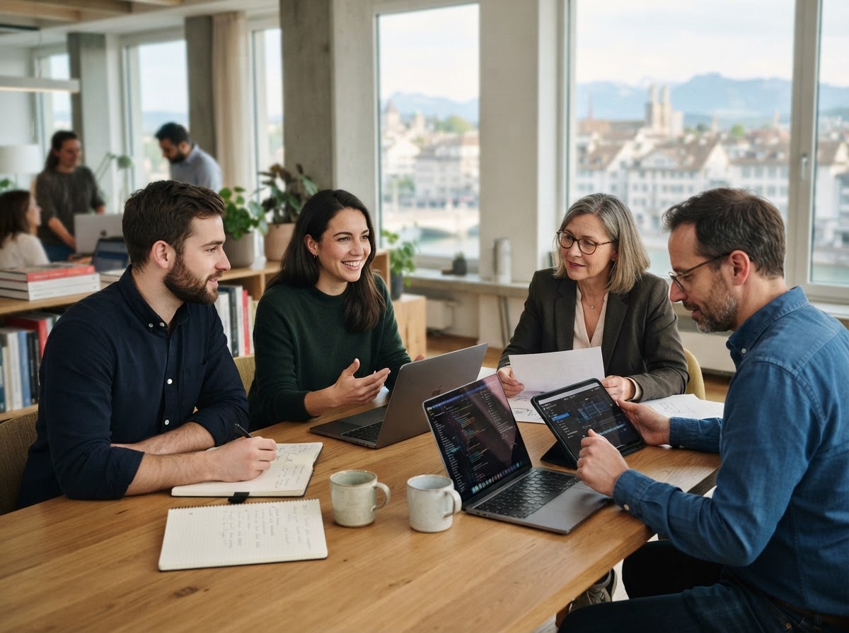 Kirevu Zaxor Team bei der Arbeit an der Analyseplattform